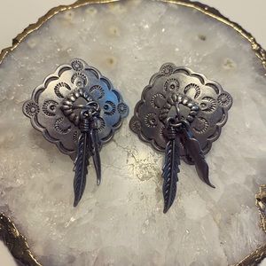 Vintage concho earrings